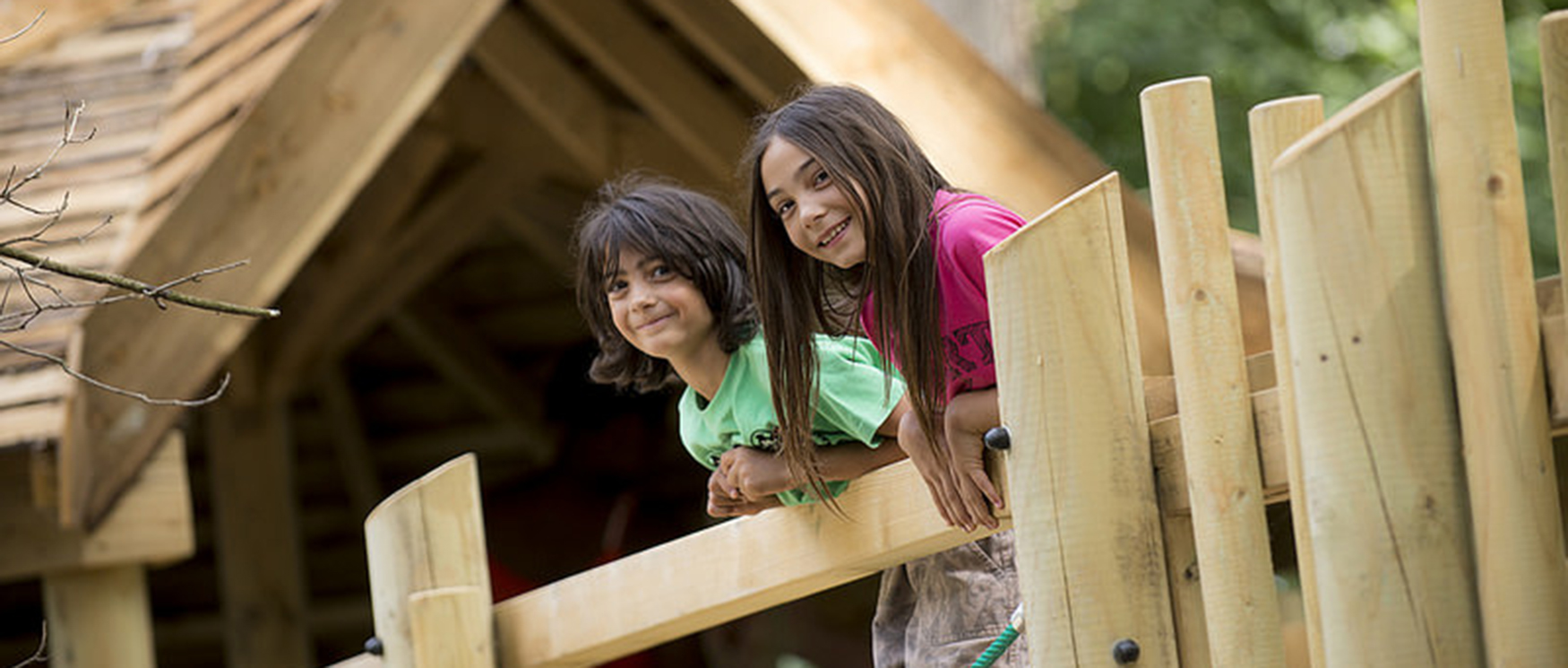 Children playing at Royal Victoria Country Park, Hampshire